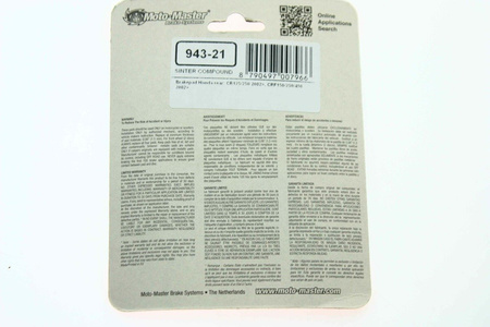 Klocki hamulcowe Moto Master Nitro Series KH 346