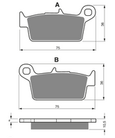 KH131 Klocki hamulcowe GOLDfren 003