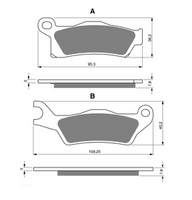 KH617 Klocki hamulcowe GOLDfren 310 m.in CAN AM