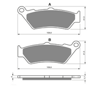 KH209 Klocki hamulcowe GOLDfren 106