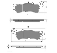 KH755 Klocki hamulcowe GOLDfren 403 m.in. nowa Yamaha przód
