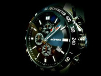 WYPRZEDAŻ Acerbis zegarek HURA. Japoński mechanizm Seiko VD57 chronometr, skóra cielęca